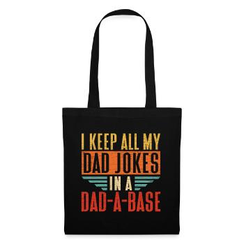 Vatertag Geschenk Papa Spruch - Stoffbeutel - Schwarz - Vorne