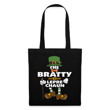 Le lutin Bratty St Patrick’s Day - Sac en tissu - noir - Devant