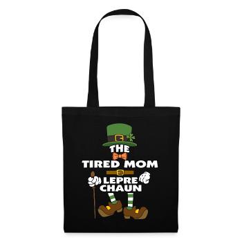 The Tired Mom Leprechaun St Patrick's Day - Tote Bag - black - Front