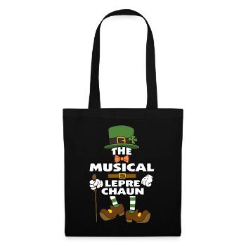Le lutin musical St Patrick’s Day - Sac en tissu - noir - Devant