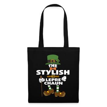L’élégant lutin St Patrick’s Day - Sac en tissu - noir - Devant
