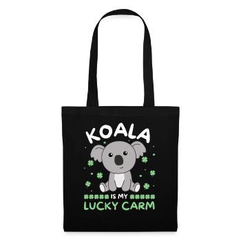 Koala is my lucky carm Clover St Patrick's Day - Tote Bag - black - Front