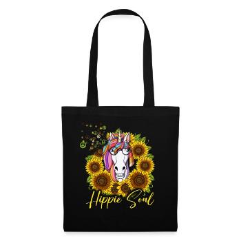 60s 70s Costume Hippie Soul - Tote Bag - black - Front