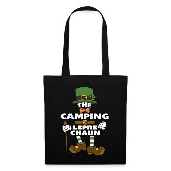 The Camping Leprechaun St Patrick's Day - Tote Bag - black - Front