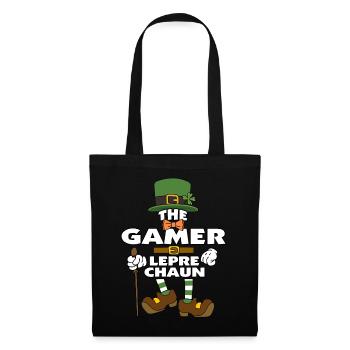 The Gamer Leprechaun St Patrick's Day - Tote Bag - black - Front