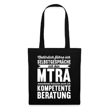 MTRA Medizinisch-Technischer Radiologie Assistent - Stoffbeutel - Schwarz - Vorne