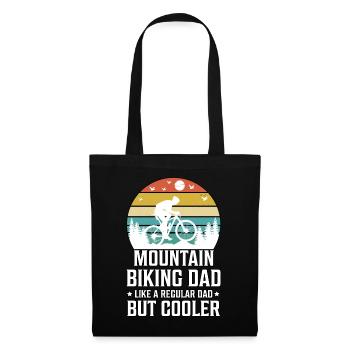 Mountain Biking Dad Like A Regular Dad But Cooler - Tote Bag - black - Front