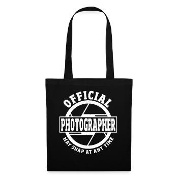 Official Photographer May Snap At Any Time - Stoffbeutel - Schwarz - Vorne