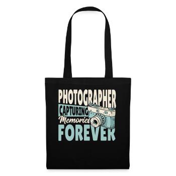 Photographer Capturing Memories Forever - Stoffbeutel - Schwarz - Vorne