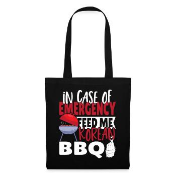 In Case Of Emergency Feed Me Korean BBQ Asian - Tote Bag - black - Front
