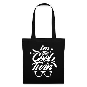 I'm the cool twin funny Gemini humor - Tote Bag - black - Front