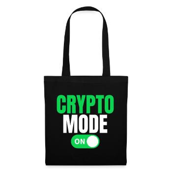 Mode crypto activé - Sac en tissu - noir - Devant