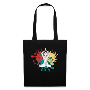 Yoga Meditation Silhouette - Tote Bag - black - Front