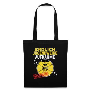 Jugendweihe Geschenke für jugendliche - Stoffbeutel - Schwarz - Vorne
