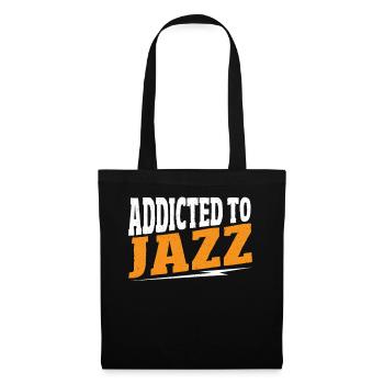 Accro au jazz jazz musique jazz jazz auditeur - Sac en tissu - noir - Devant