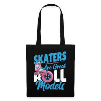 Skaters Are Great Roll Models Roller Skating - Tote Bag - black - Front
