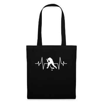 Eishockey Herzschlag - Tote Bag - black - Front