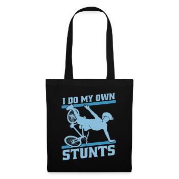 Bicycle I Do My Own Stunts Bicycling Biker Cyclist - Tote Bag - black - Front