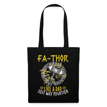 Herren Vathor - Vatertag Vatertagsgeschenk Viking - Stoffbeutel - Schwarz - Vorne