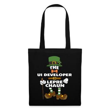 The Ui Developer Leprechaun St Patrick's Day - Tote Bag - black - Front