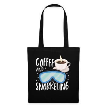 Coffee And Snorkeling Snorkel Dive Scuba Diving - Tote Bag - black - Front
