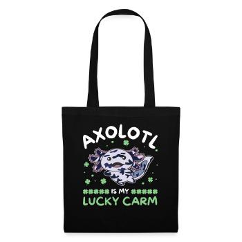 Axolotl est ma voiture chanceuse Kleeblatt St Patricks Day - Sac en tissu - noir - Devant
