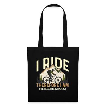 Vélo Je roule donc je suis en forme cycliste cycliste - Sac en tissu - noir - Devant