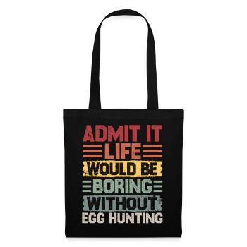 Happy Easter Motif Easter Eggs Funny Easter - Tote Bag - black - Front