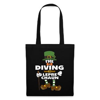 The Diving Leprechaun St Patrick's Day - Tote Bag - black - Front