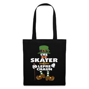 The Skater Leprechaun St Patrick's Day - Tote Bag - black - Front