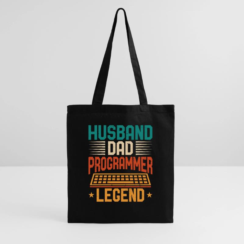 Mari Papa Programmeur Légende Codeur Programmemierer Sac en tissu