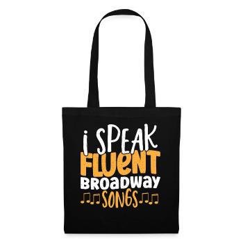 Broadway Musical-Liebhaber Musical Theater - Stoffbeutel - Schwarz - Vorne