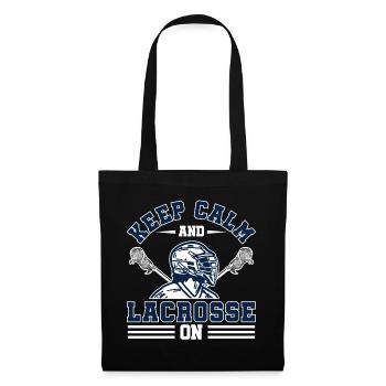 Lacrosse LAX Club Team Players Coaches Fans Coach - Sac en tissu - noir - Devant