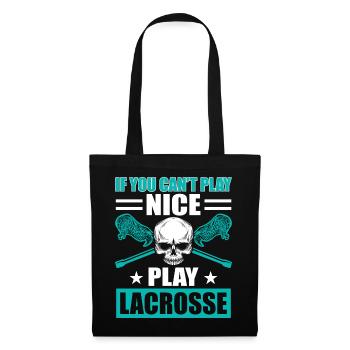 Lacrosse LAX Club Team Players Coaches Fans Coach - Sac en tissu - noir - Devant