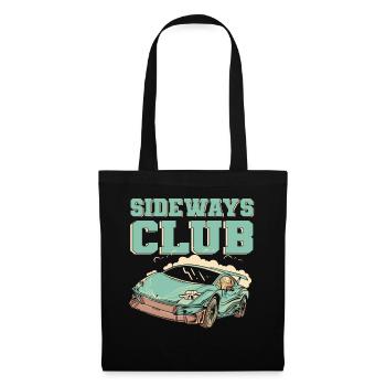 Sideways Club Drifting Car Racing Drift - Tote Bag - black - Front