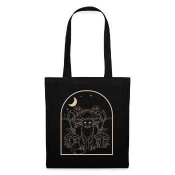 Cottagecore Fox - Tote Bag - black - Front