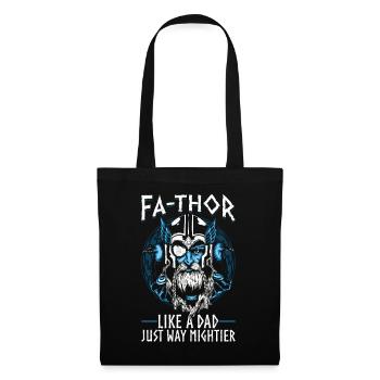 Herren Vathor - Vatertag Vatertagsgeschenk Viking - Stoffbeutel - Schwarz - Vorne