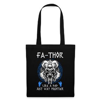 Vathor pour hommes - Fête des pères Cadeau de la fête des pères Viking - Sac en tissu - noir - Devant
