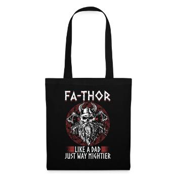 Vathor pour hommes - Fête des pères Cadeau de la fête des pères Viking - Sac en tissu - noir - Devant