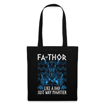 Vathor pour hommes - Fête des pères Cadeau de la fête des pères Viking - Sac en tissu - noir - Devant