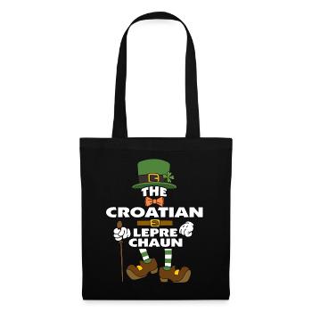 Le lutin croate Saint-Patrick - Sac en tissu - noir - Devant