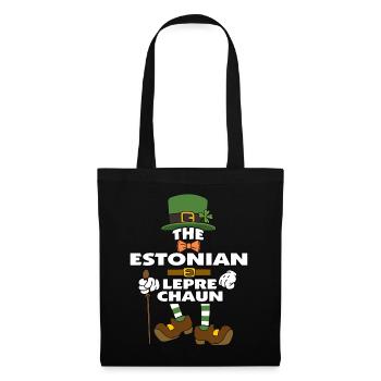 Le lutin estonien Saint-Patrick - Sac en tissu - noir - Devant