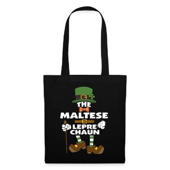 Le lutin maltais Saint-Patrick - Sac en tissu - noir - Devant