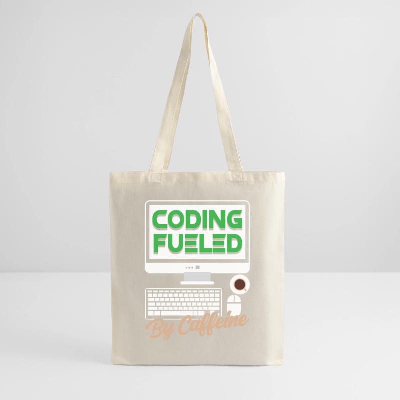 Programming powered by caffeine coding Tote Bag