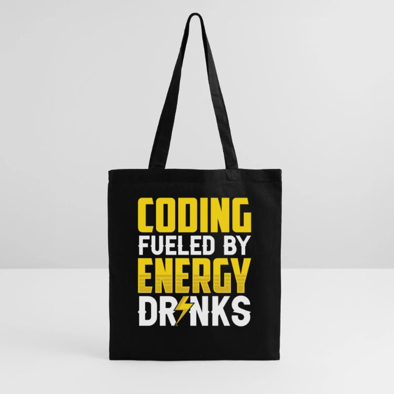 Programmieren Mit Energydrinks Coding Code Coder Stoffbeutel