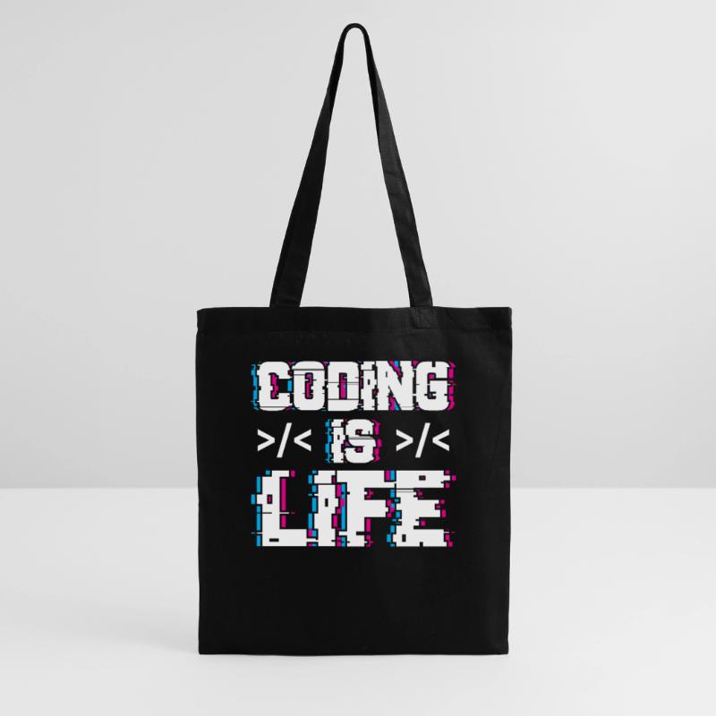 Coding Ist Leben Programmierer Coder Code Stoffbeutel
