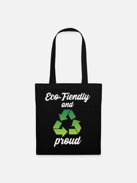 Eco-Friendly and Proud - Stoffbeutel - Schwarz