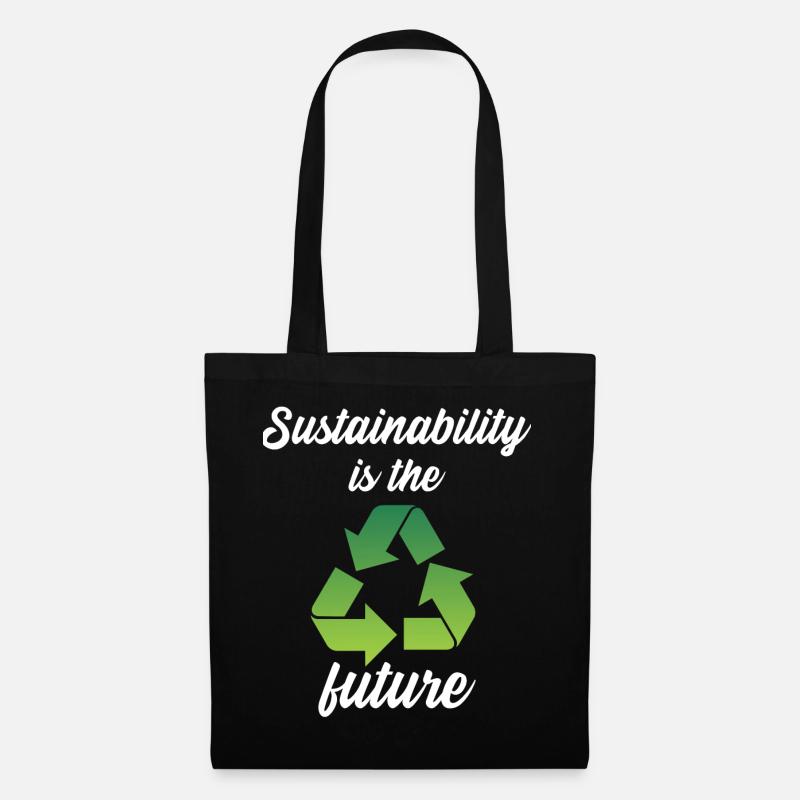 Sustainability is the future - Tote Bag - black