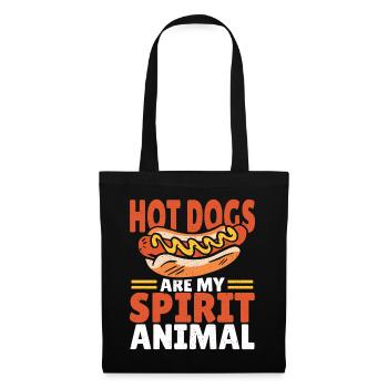 Hot Dogs Are My Spirit Animal Hot Dog - Tote Bag - black - Front