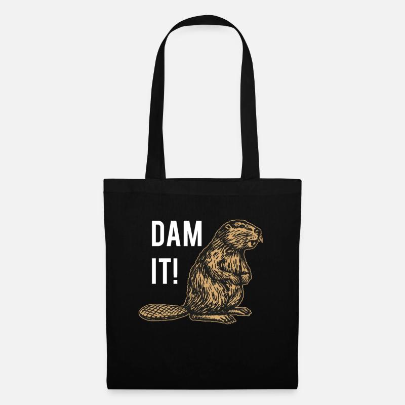Dam It - Stoffbeutel - Schwarz